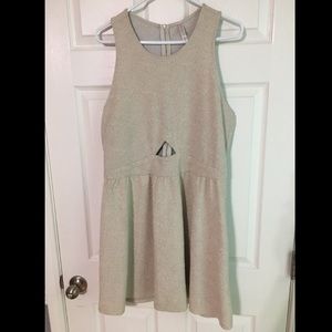 Cream Keyhole Dress